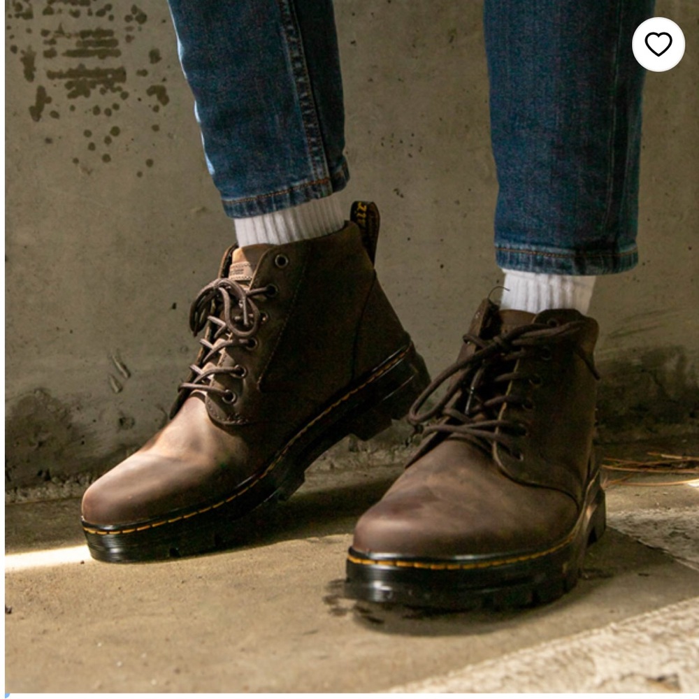 Dr. Martens Bonny Boot - Dark Brown Size 12 Leather Workwear Classic Fall
